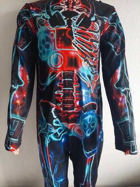 Hráčska kostra svietiaci kostým veľ.110-116,