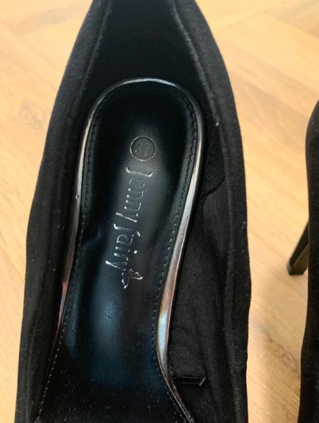 Dámske čierne semišové lodičky jenny fairy, 37