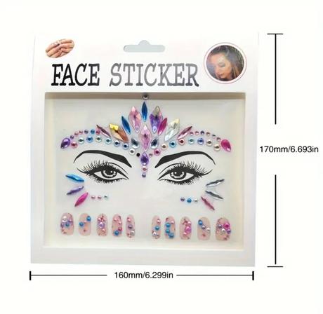 Samolepiace kamienky na tvár / telo,