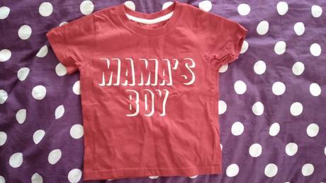 Tričko mamin chlapec č.86, primark,86