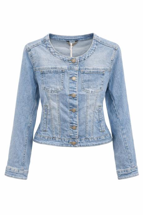 Dámska rifľová bunda do pása, l / m / s / xl / xxl