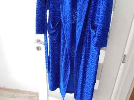 Župan dámsky modrý vzor 38/40v,, 40