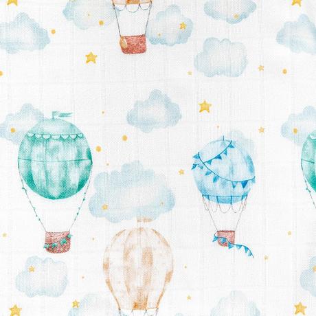 Bocioland  bambusová plienka 30x30cm balóny, 