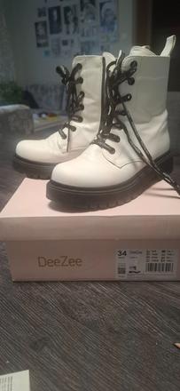Zimné čižmičky zn.dee zee, šnurovanie/zips č.34, 34
