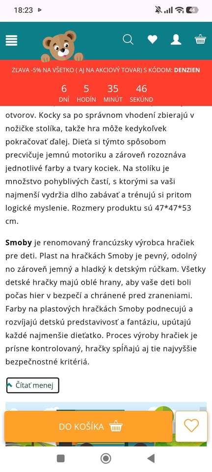 Didaktický stolík activity table little smoby, 