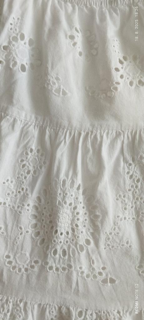 Dievčenské bavlnené madeirové šaty, zara,146