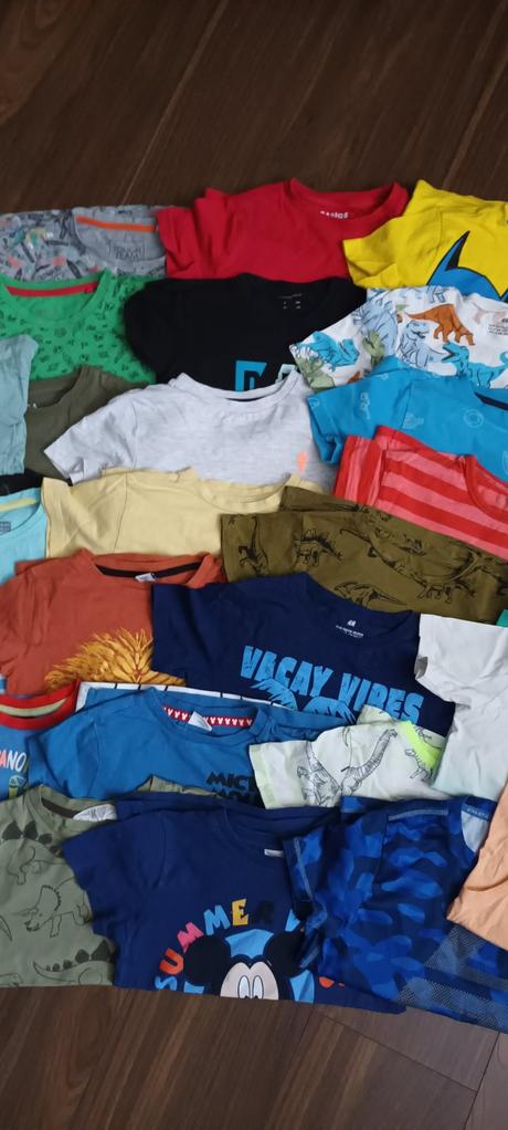 Velky balik triciek velk. 110/116, h&m,110