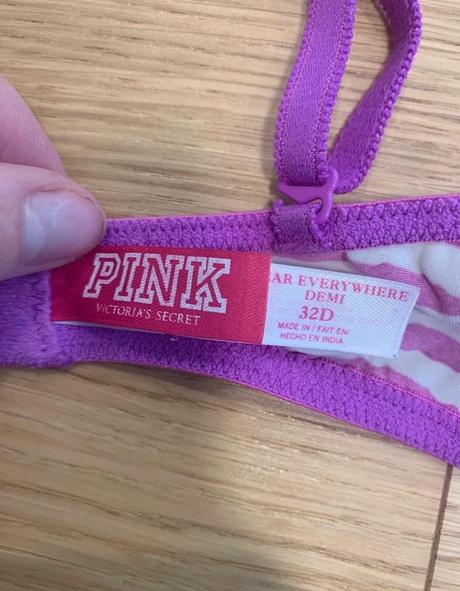 Pink košíková fialová podprsenka 32d, victoria's secret,70d