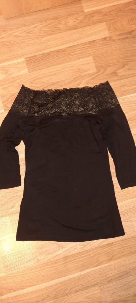 Cierne tricko s cipkou xs, orsay,xs