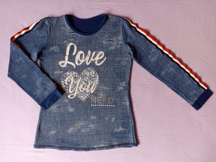 Tunika / tričko s dlhým rukávom veľ. 134/ 140, 134