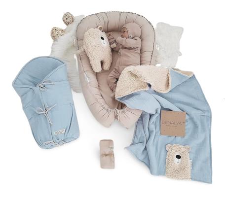 Sada do detskej postieľky modrá, šírka (cm): 60,dĺžka (cm): 100