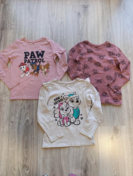 Set 3 dievčenských tričiek - labková patrola, sinsay,122