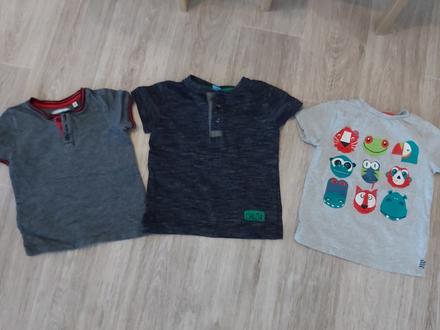3 krátke tričká, f&f,104