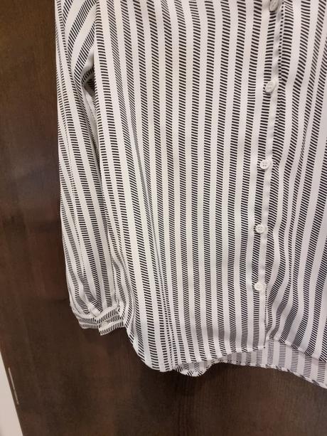 Čierno-biela blúzka h&m, h&m,s