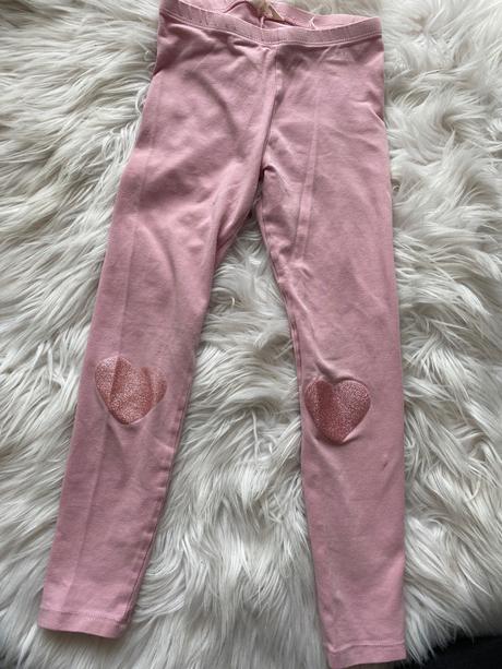 Leginy h&m so srdiečkami, h&m,110