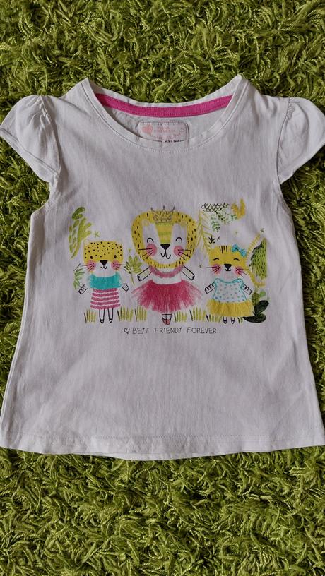 3 vzorované tričká vel. 92, 92