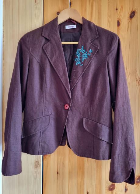 Predám hnedé sako veľ. 36, orsay,36