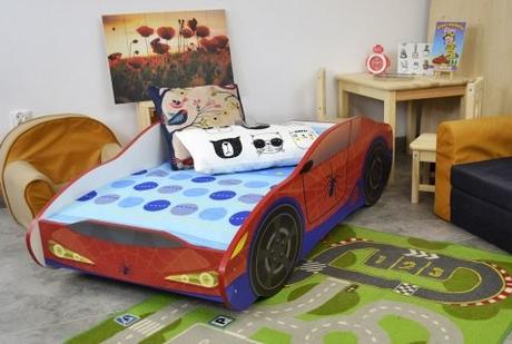 Detská posteľ auto+rošt,matrac, šírka (cm): 80,dĺžka (cm): 160