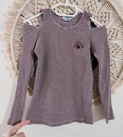 Dievčenské tričko s odhalenými ramenami, pepperts,134