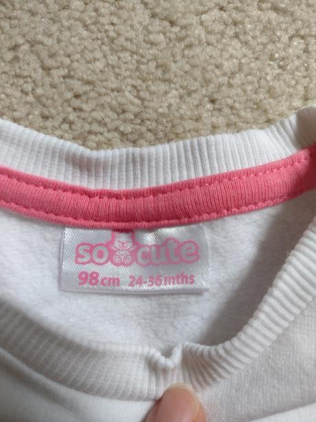 Biela mikina 92/98, pepco,98