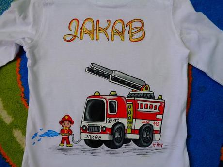 Ručne maľované tričko, 50 - 164