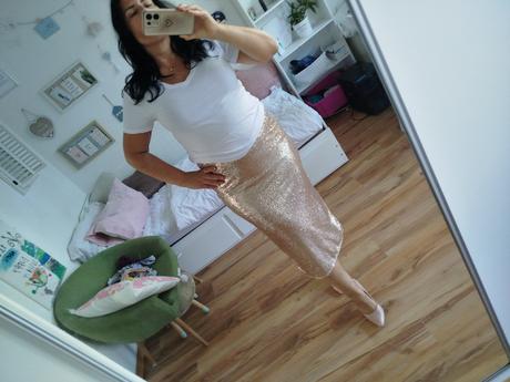 Filtrovaná sukňa m/l, h&m,m