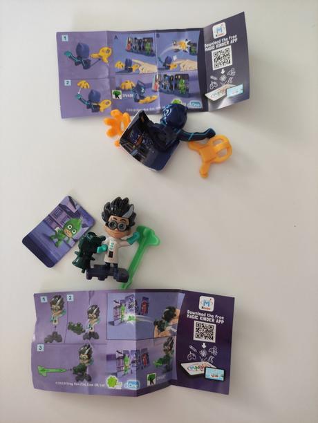 Hrdinovia pj masks z kinder joy, 