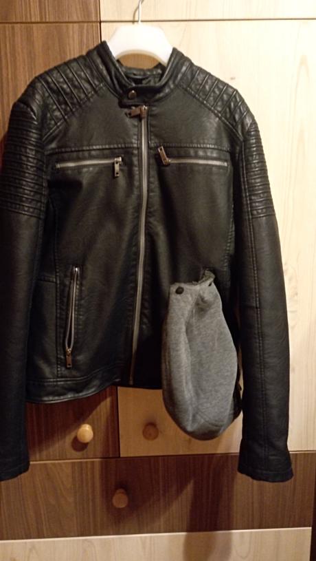Pánska koženkova bunda, clockhouse,xs