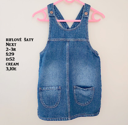 Riflové šaty, next,98