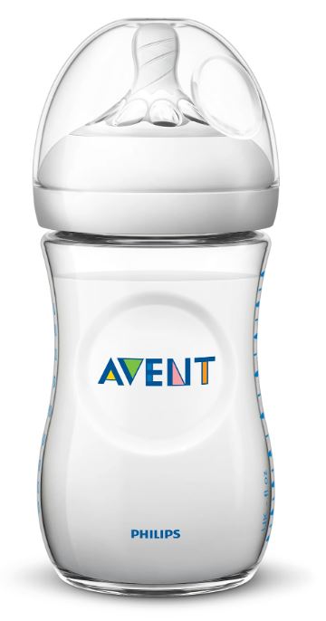 Avent scf033/37 detská fľaša natural 3x260ml, 1m+, avent