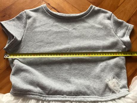 Dievčenské šaty sivé s bielou tylovou sukňou, pepco,164