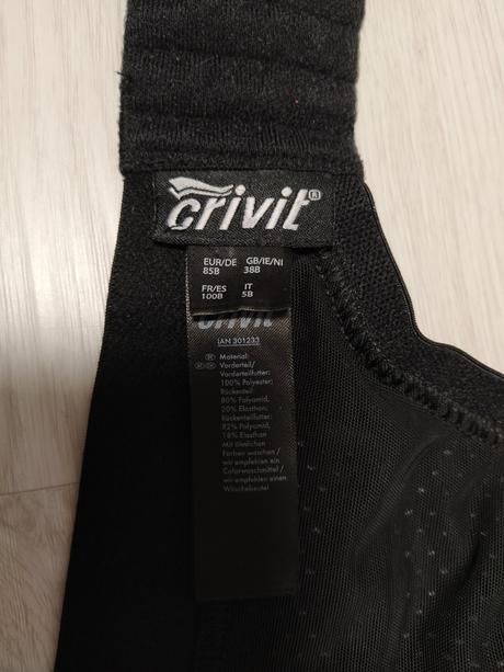 Športová podprsenka., crivit,85b