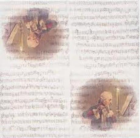 Servítka mozart a noty 4ks (s232), 