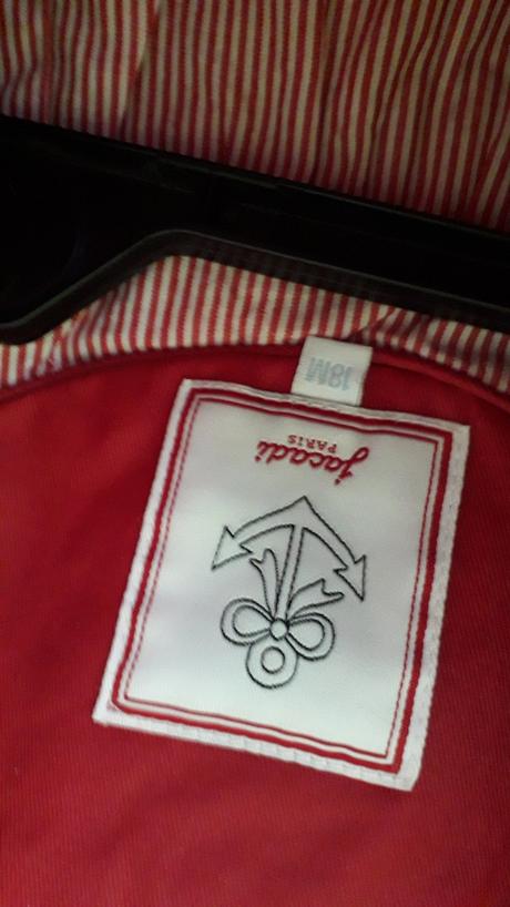 Kabátik nepremokavý, zn. jacadi - 18 mesiacov, jacadi,92