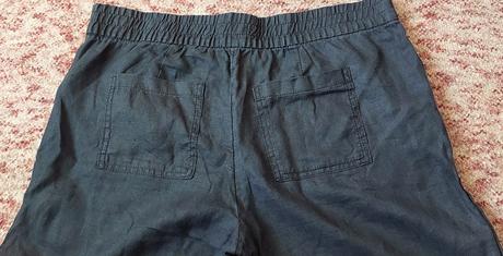 Čierne tenké široké nohavice, c&a,40