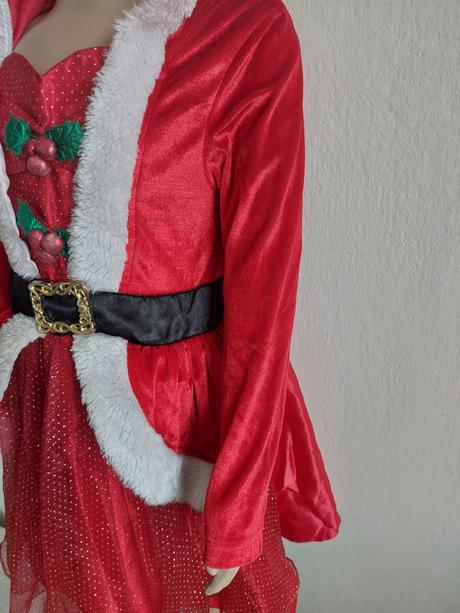 Vianočné / karnevalové šaty santa veľ.110-116,