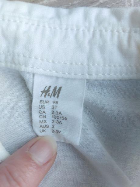 Bavlnená košeľa h&m 2v1 č.98, h&m,98