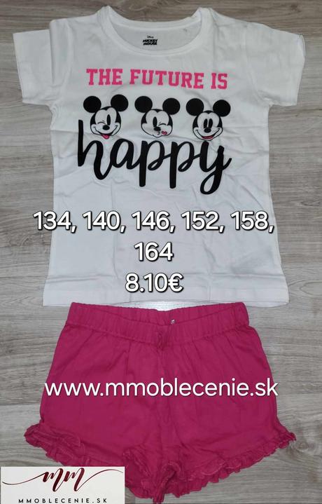 Pyžamo minnie, disney,134 - 164