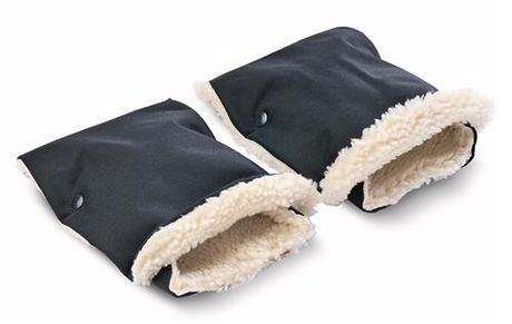 Sensillo rukávnik na kočík delený čierny, 