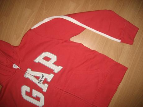 Krásna červená mikinka, gap,164