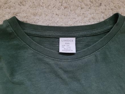 Tričko s dlhým rukávom lindex zelené, lindex,128