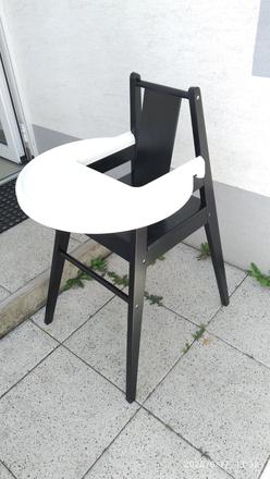 Drevená jedálenská stolička ikea blåmes s pultíkom, ikea