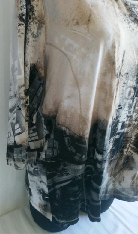 Dámsky elastický top s farebným vzorom, bonita, xxl