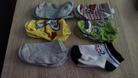 6x ponozky 23-26 členkové, 23