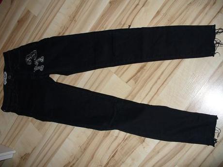 Čierne rifle skiny xxs 32, tally weijl,32