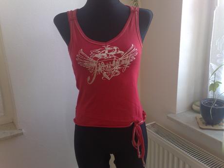 Tričko zn.gate pre damu na leto červene s viazanim, m