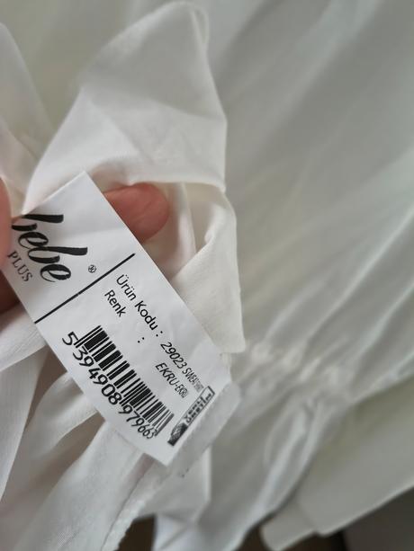 Bebe biela luxusná biela tenšia mikina l, bebe,l