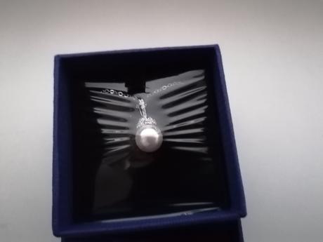 Náhrdelník s príveskom perla, swarovski