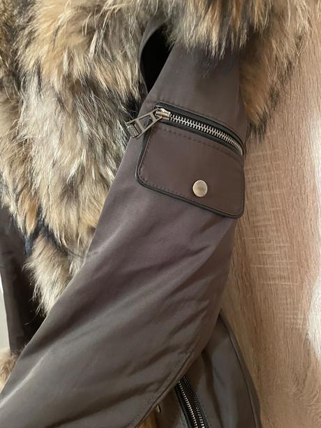 Zimná párka s pravou kožušinou, xs