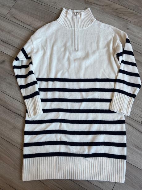 Dlhší pruhovaný sveter, m